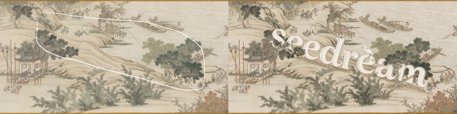 Anchor-point editing on a classical painting